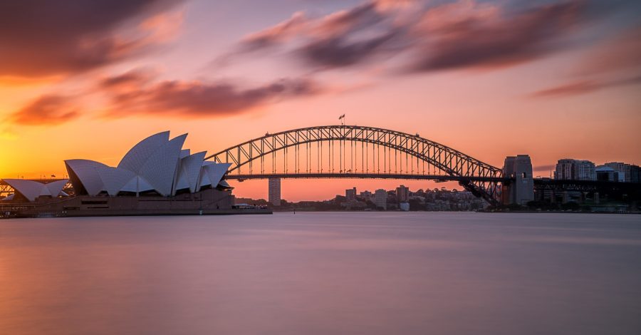 Imagem sobre visto australiano mostrando o principal ponto turístico da capital australiana.