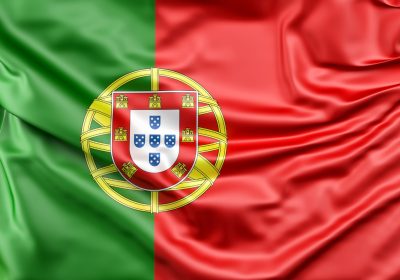 Imagem da bandeira de Portugal ilustrando o tema visto de estudante para Portugal.